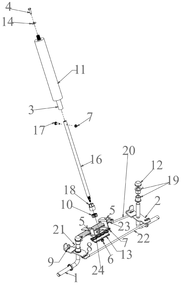 Steering Diagram and Parts List for CC30E (33BA27JDB10)(2023) Cub Cadet Lawn Tractor Accessories